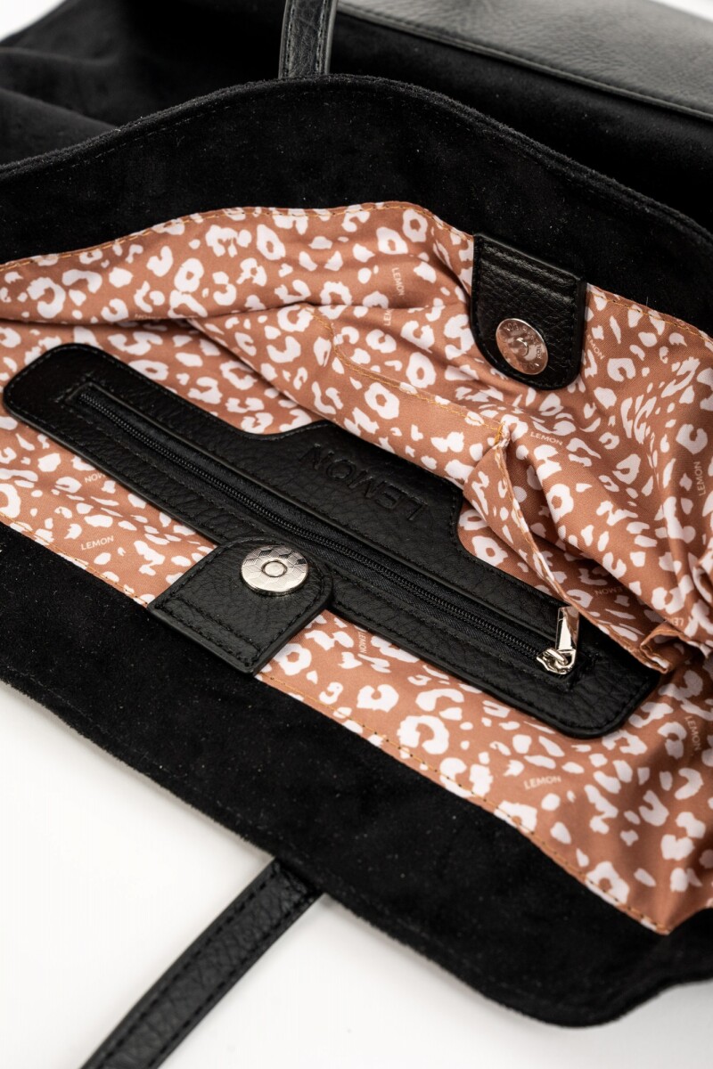 Travel Bag Gamuza Vegana Negro