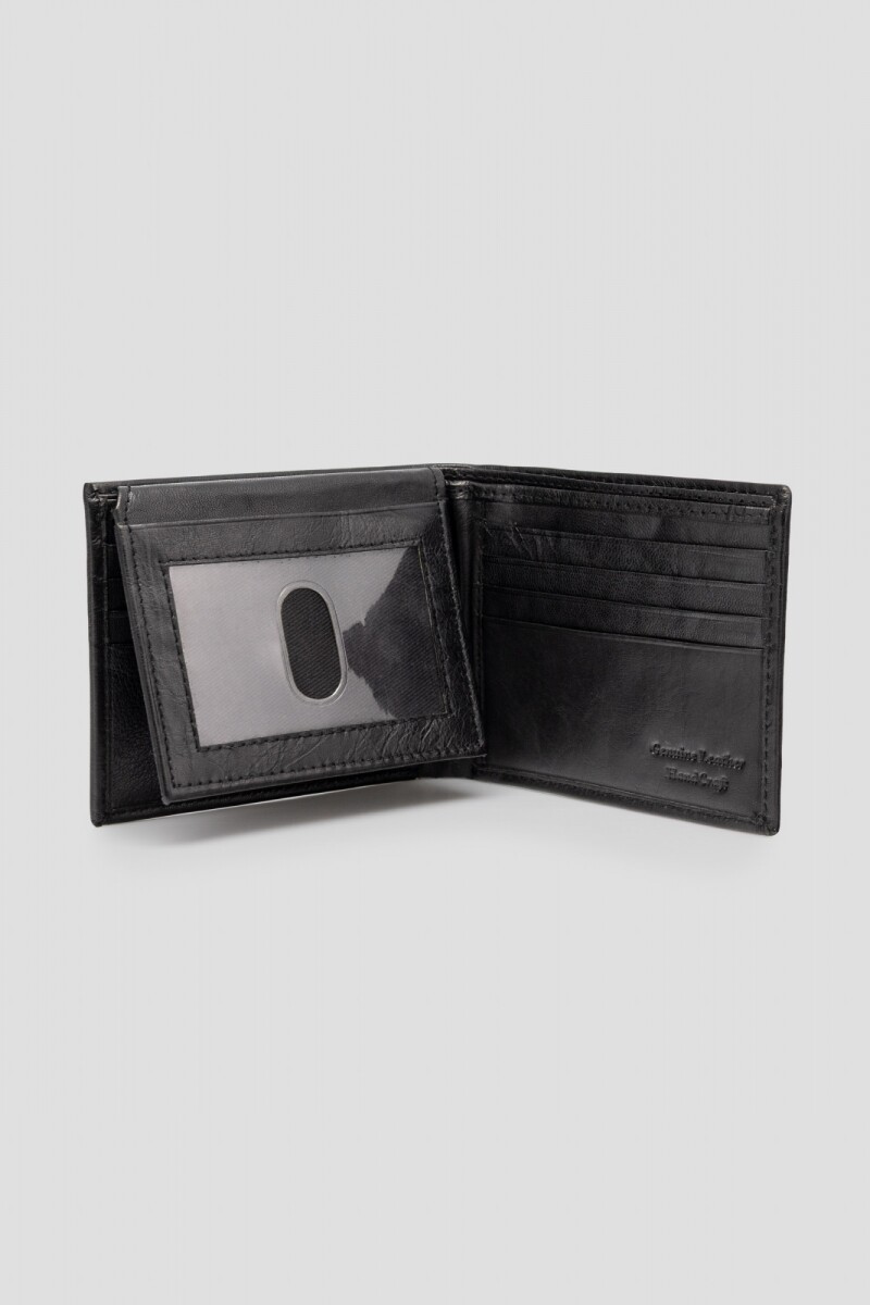 Billetera Bifold flip up - Negro 