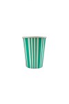 Vaso polipapel 8 oz VERDE LINES