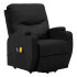 Sofá Sillón Poltrona Reclinable Masajeador Electrico Cuerina Variante Color Negro