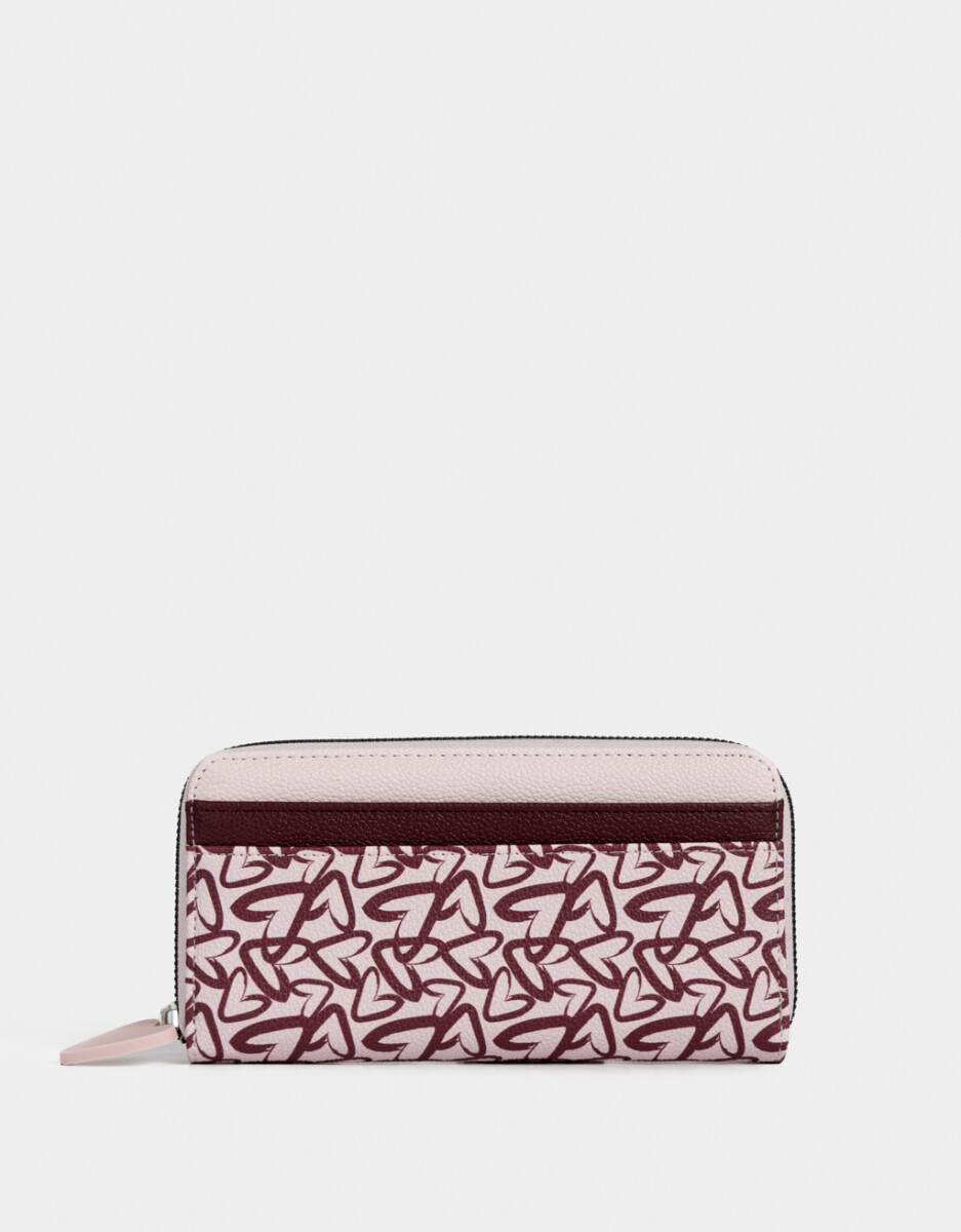 Billetera Fichero Cuerina Estampado 