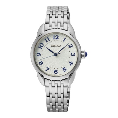 Reloj Seiko SUR561P1 para mujer con correa de acero Plateado