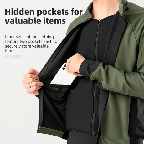 Campera Térmica Rockbros a Prueba de Viento Hombre Xl 001