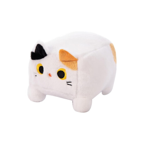 Peluche De Gatito Cuadrado Blanco