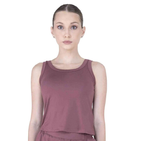 CROP TANK POLY/SPX FEM EVERLAST E-DAY WT W7 S WINE