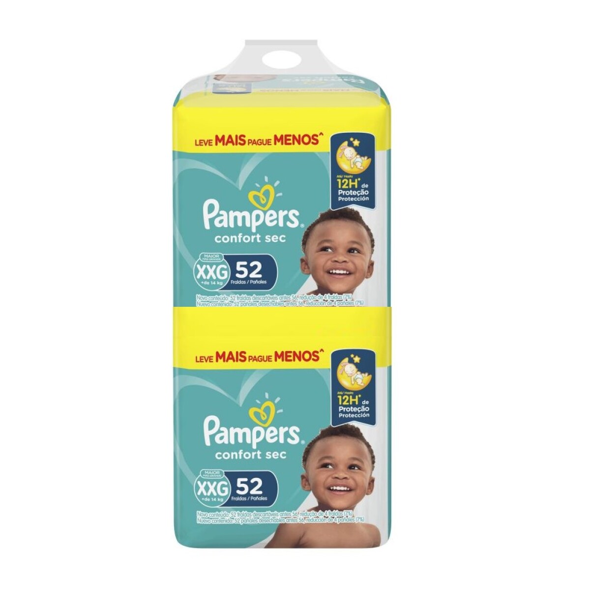 Pañales Pampers Confort Sec Talle Xxg 104 Uds. 