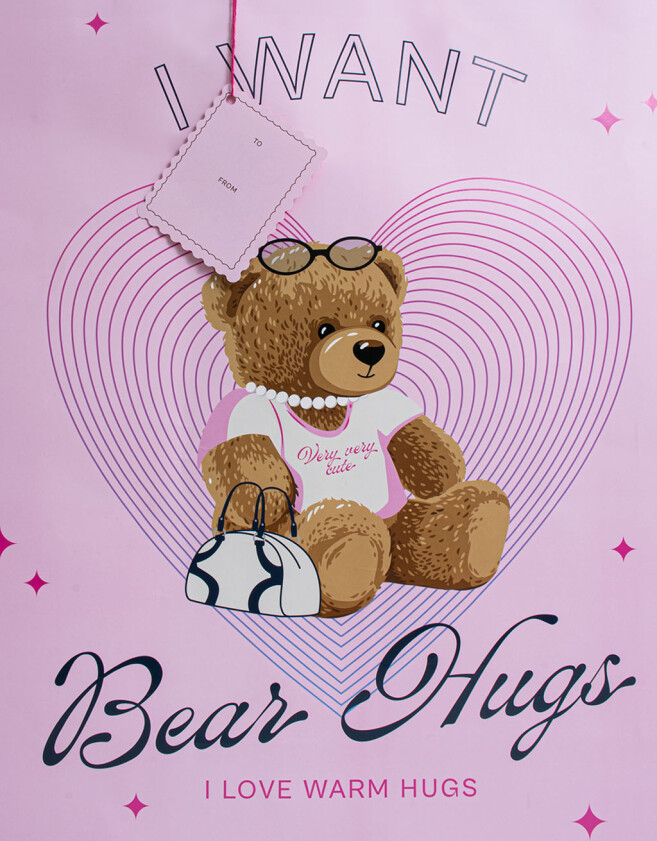 Accesorios Regalos Estampados Bolsa De Regalo Estampa Teddy - Combinacion Multicolor