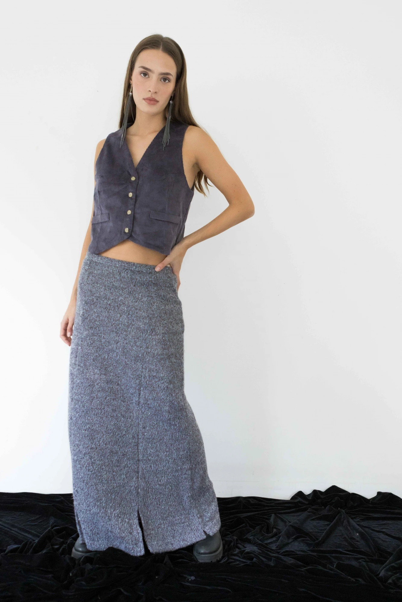 Naru Skirt gris m