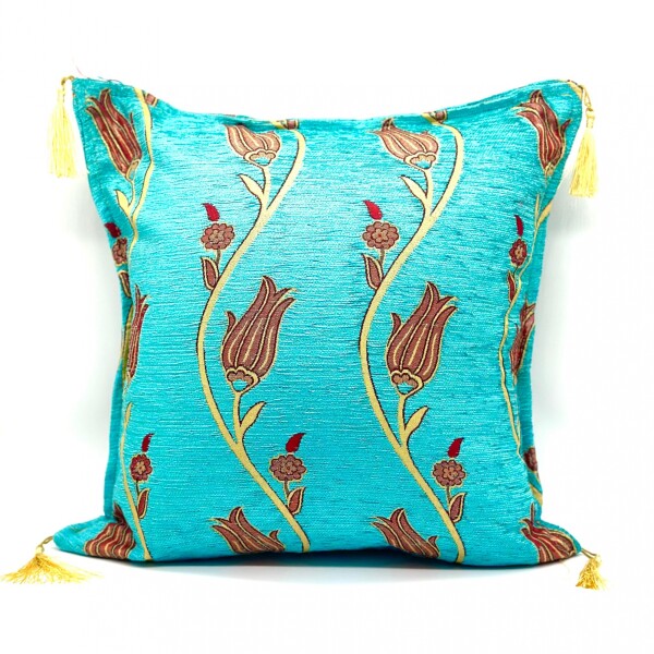 Funda almohadón Tulipa turquesa Funda almohadón Tulipa turquesa