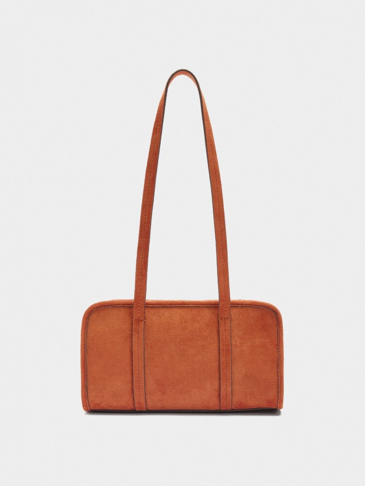 Bolso Bowling Efecto Piel naranja