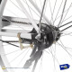 Bicicleta Playera Paseo Dama Rodado 26 + Bolso + Parrilla Blanco
