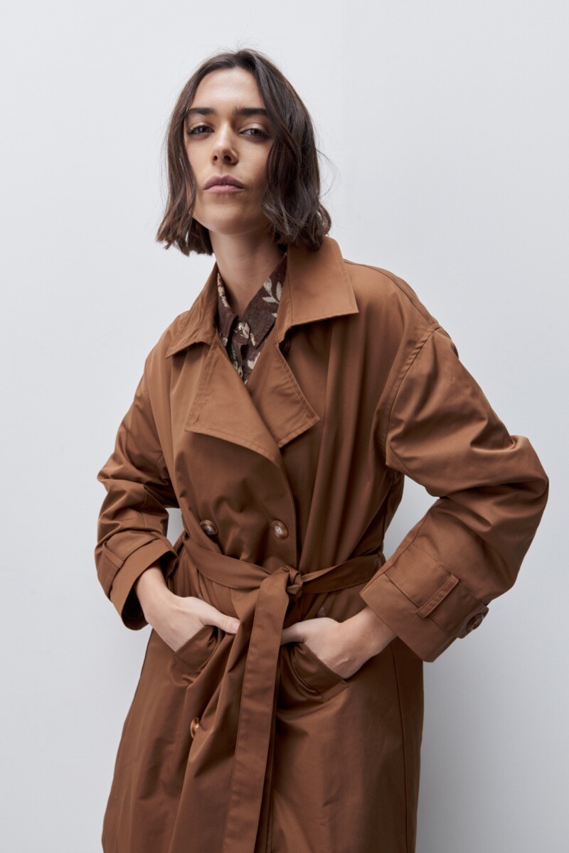 TRENCH ZUNO Chocolate
