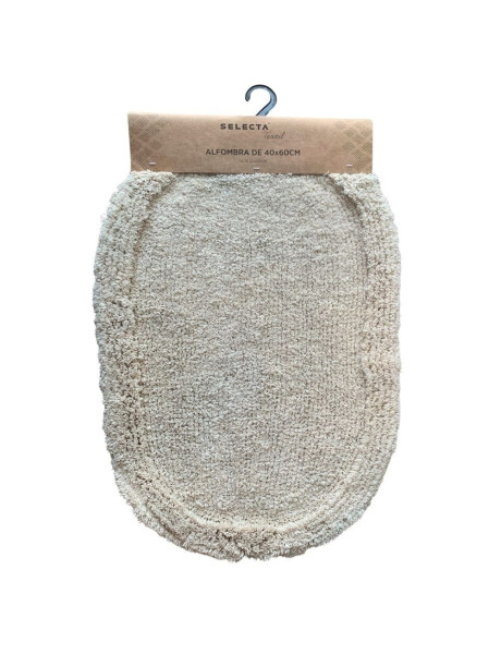 ALFOMBRA OVAL 40x60CM DOS TEXTURAS NATURAL ALFOMBRA OVAL 40x60CM DOS TEXTURAS NATURAL