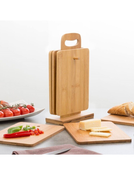 SET 7PZAS 6 TABLAS DE PICAR Y SOPORTE 30X0.7X15CM SET 7PZAS 6 TABLAS DE PICAR Y SOPORTE 30X0.7X15CM