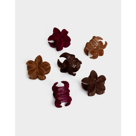 Broches Sets Hawaianas Combinacion Tricolor