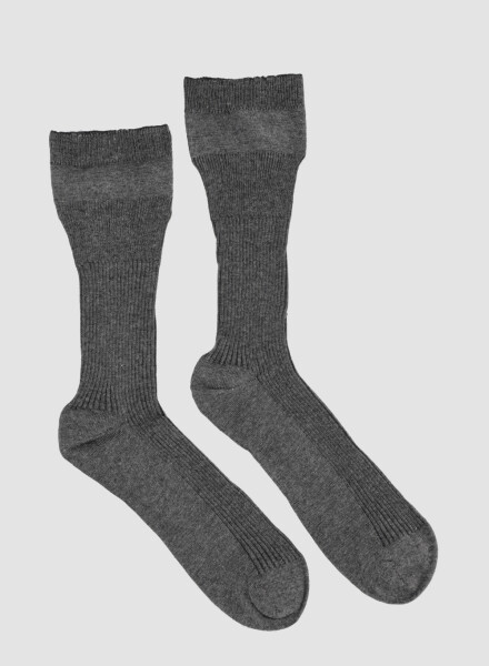 Medias compresion controlada algodon hombre Gris melange