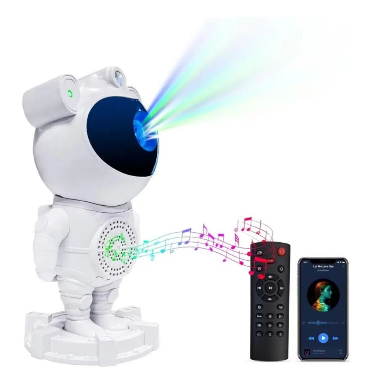 Proyector multifunción lampara y parlante 