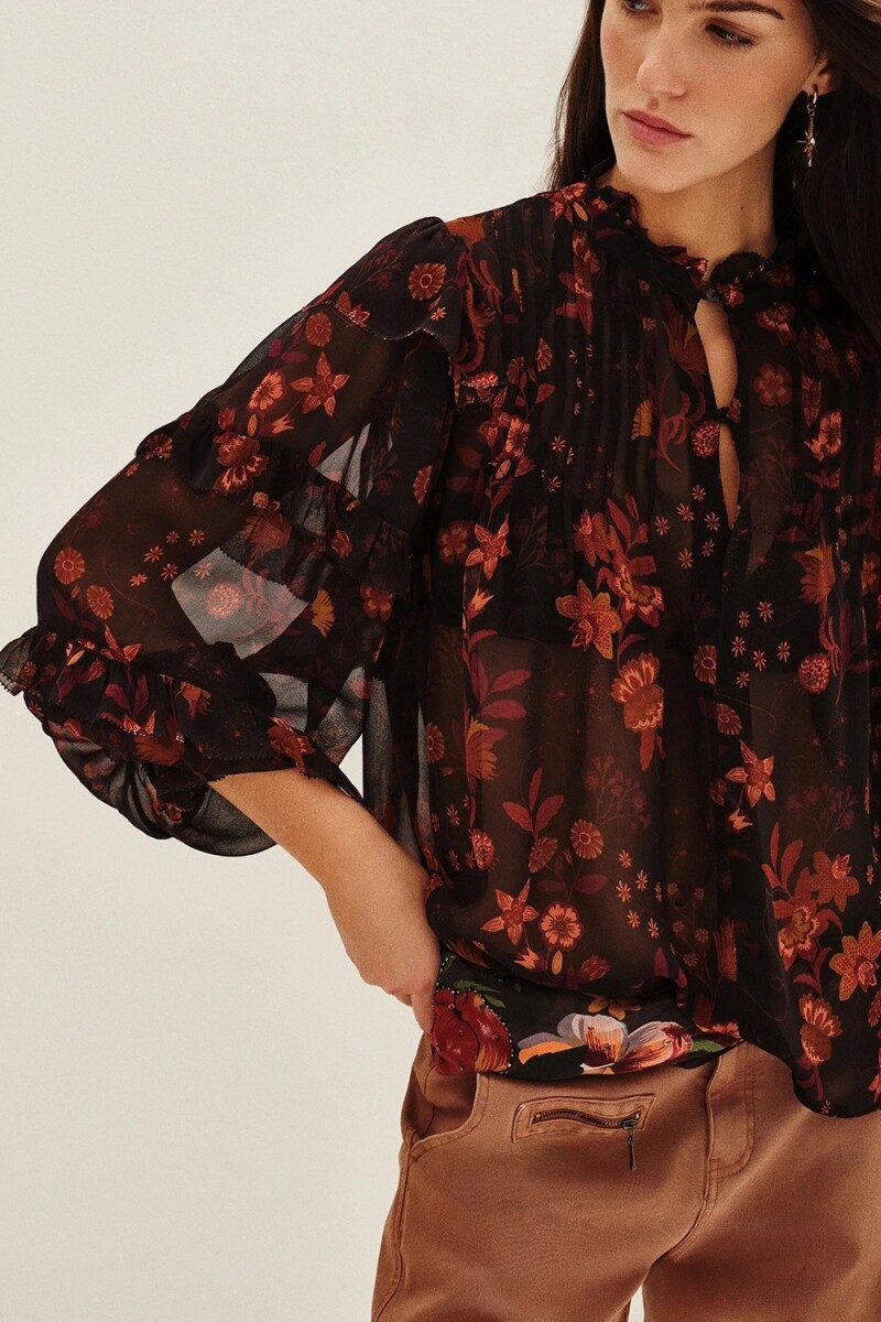Camisa Roy Flower Multicolor
