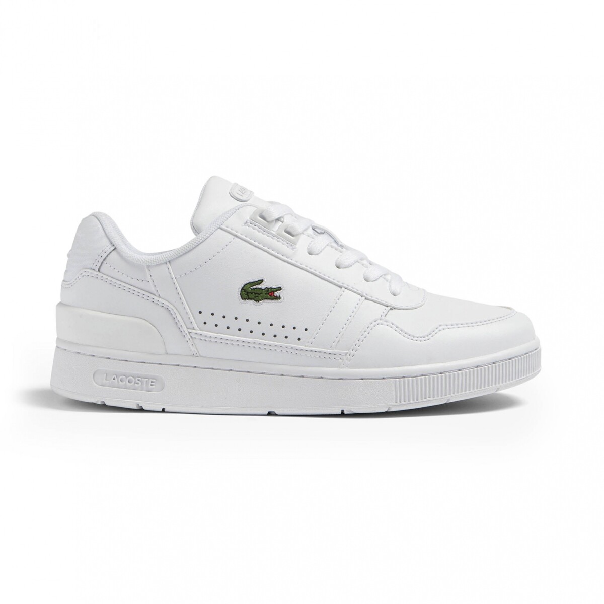 LACOSTE T-CLIP EN PIEL - White 