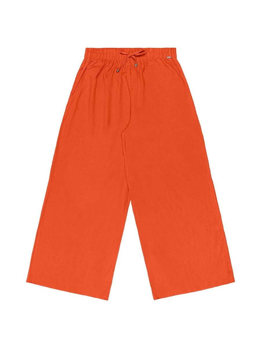 Pantalon Lino - Naranja 