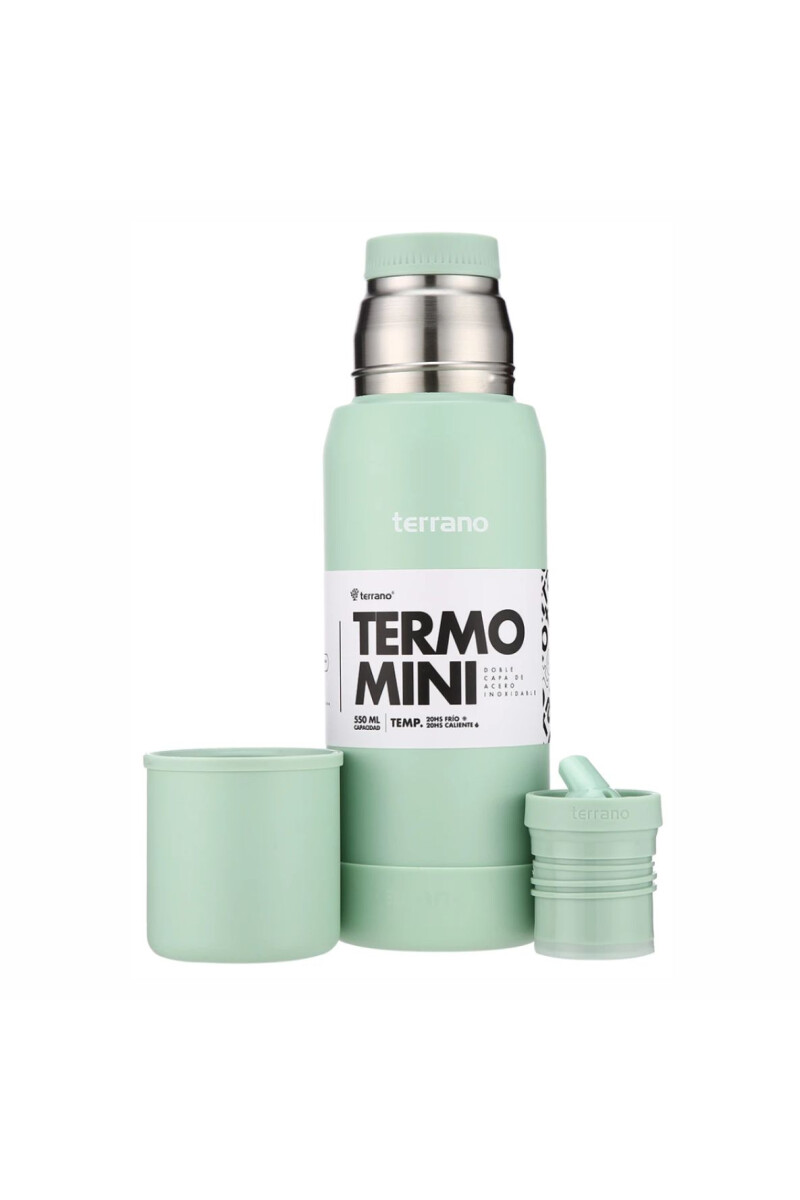 TERRANO TERMO MINI PREMIUM 500ML VERDE AGUA