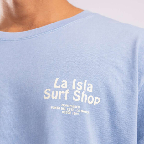 Remera La Isla Swell Bay blue mineral