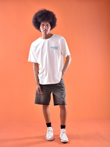 REMERA DONALD CLOCK OFF WHITE