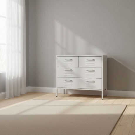 COMODA METAL BLANCO MARYLAND