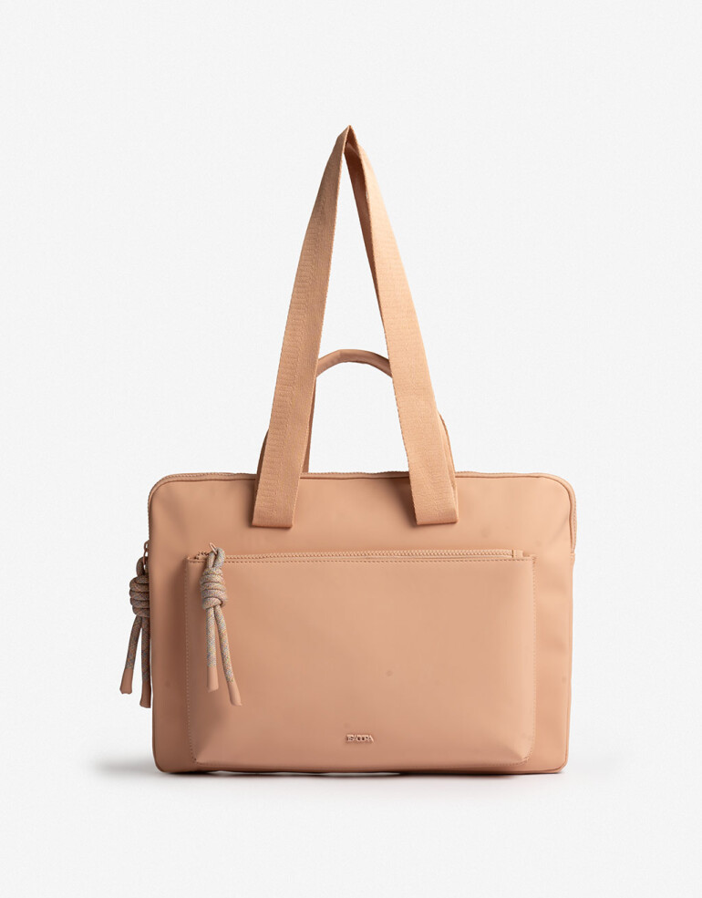 Portanotebook Horizontal Portanotebook Con Bolsillo Rosa - Rosa Claro