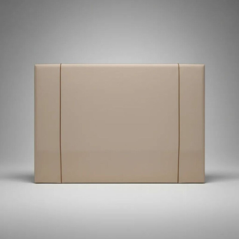 RESPALDO 2 PLAZAS (1.40 MTS) - LISO TAPIZADO BEIGE C/LISTON CAMEL RESPALDO 2 PLAZAS (1.40 MTS) - LISO TAPIZADO BEIGE C/LISTON CAMEL