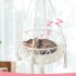 Cama Aerea Colgante Elevada Gato Tejida Almohadon Hamaca Variante Modelo Rayado