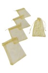 Pack x 100 - Bolsas organza 9x15 cm ORO