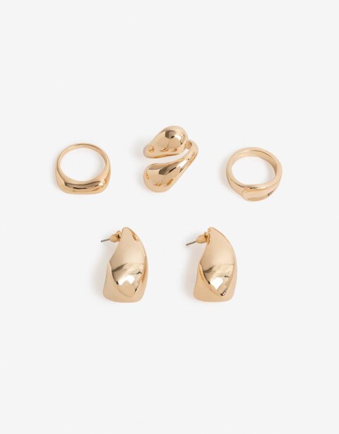 Bijouterie Set Metal Bijou Set Metal - Dorado