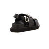 Sandalias Mujer Darkness Plataforma Negro