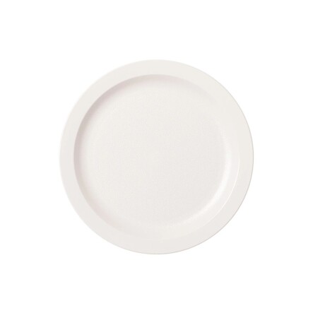 Plato Llano de Policarbonato Blanco 22.9 cm Plato Llano de Policarbonato Blanco 22.9 cm