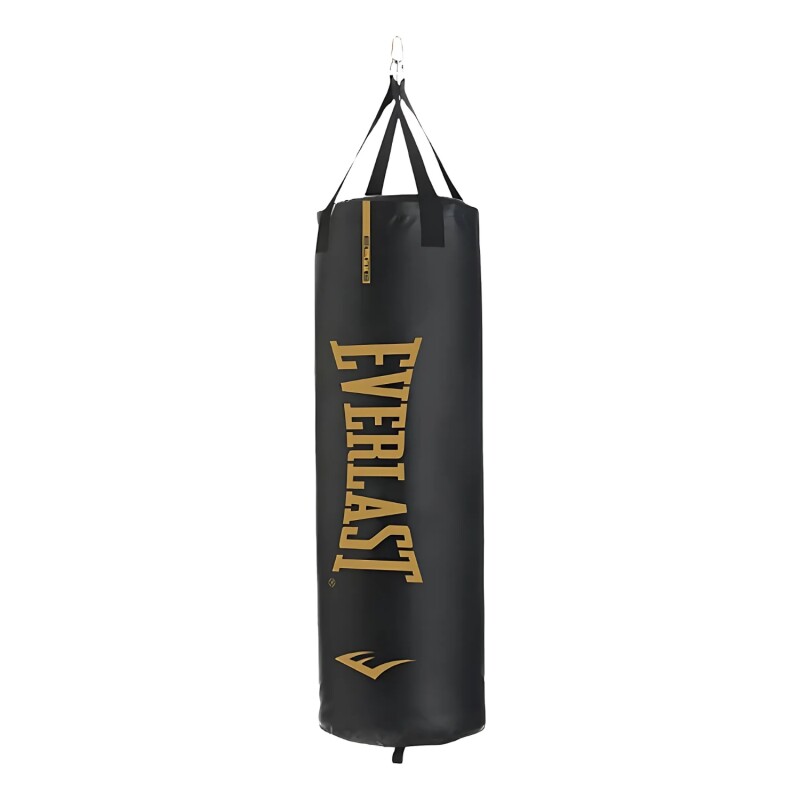 Bolsa De Boxeo Everlast Elite 2 Hasta 80 LB Negro y Dorado Bolsa De Boxeo Everlast Elite 2 Hasta 80 LB Negro y Dorado