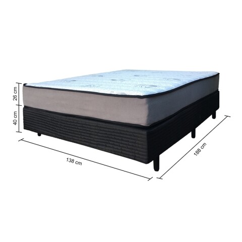 Sommier MEGA DENSIDAD 2 Plazas – Espuma Firme – Reversible – 138x188x66 cm – Soporta 130 kg Sommier MEGA DENSIDAD 2 Plazas – Espuma Firme – Reversible – 138x188x66 cm – Soporta 130 kg