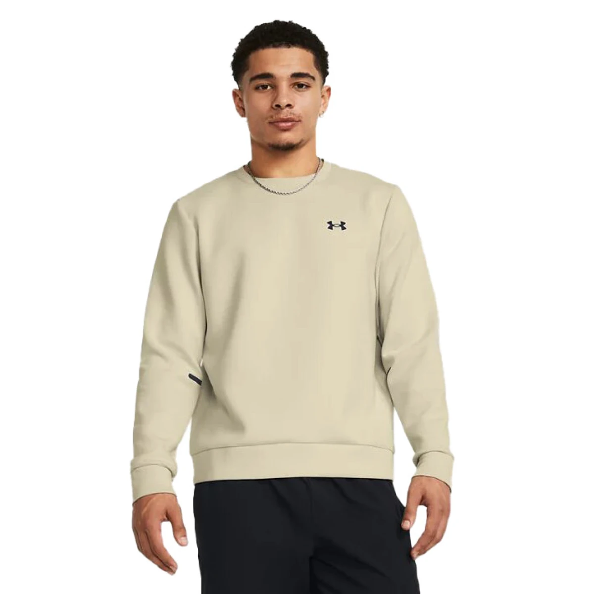 Buzo de Hombre Under Armour Unstoppable Fleece Crew - Beige 