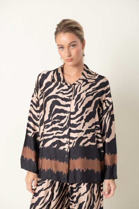 CAMISA OJO DE TIGRE Negro