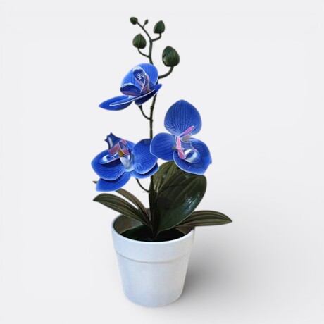 Orquídea Artificial Mediana Azul