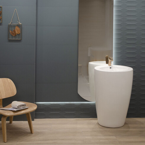 Pedestal 55X51.5X85 Brillo Redonda Aqualia 000