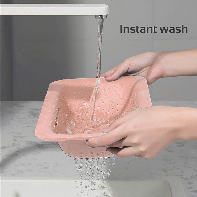 Escurridor para pileta de cocina bacha rosa
