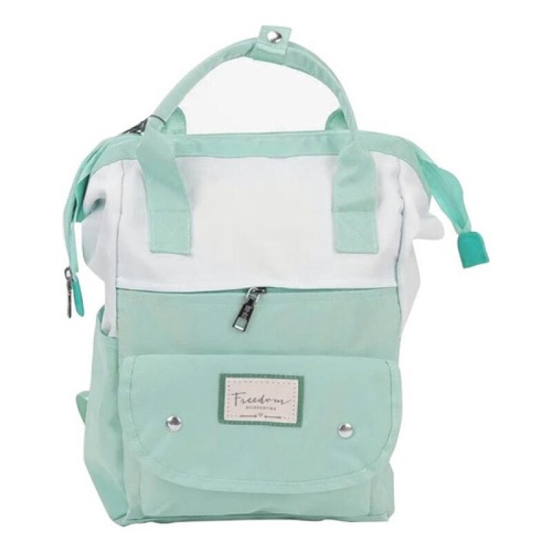 Mochila de lona Canva clásica combinada Celeste