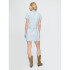 BTTN THRU SHIFT MINI DRESS- LT PERETTI LIGHT WASH