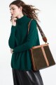 PONCHO LARGE COL ROULE Verde