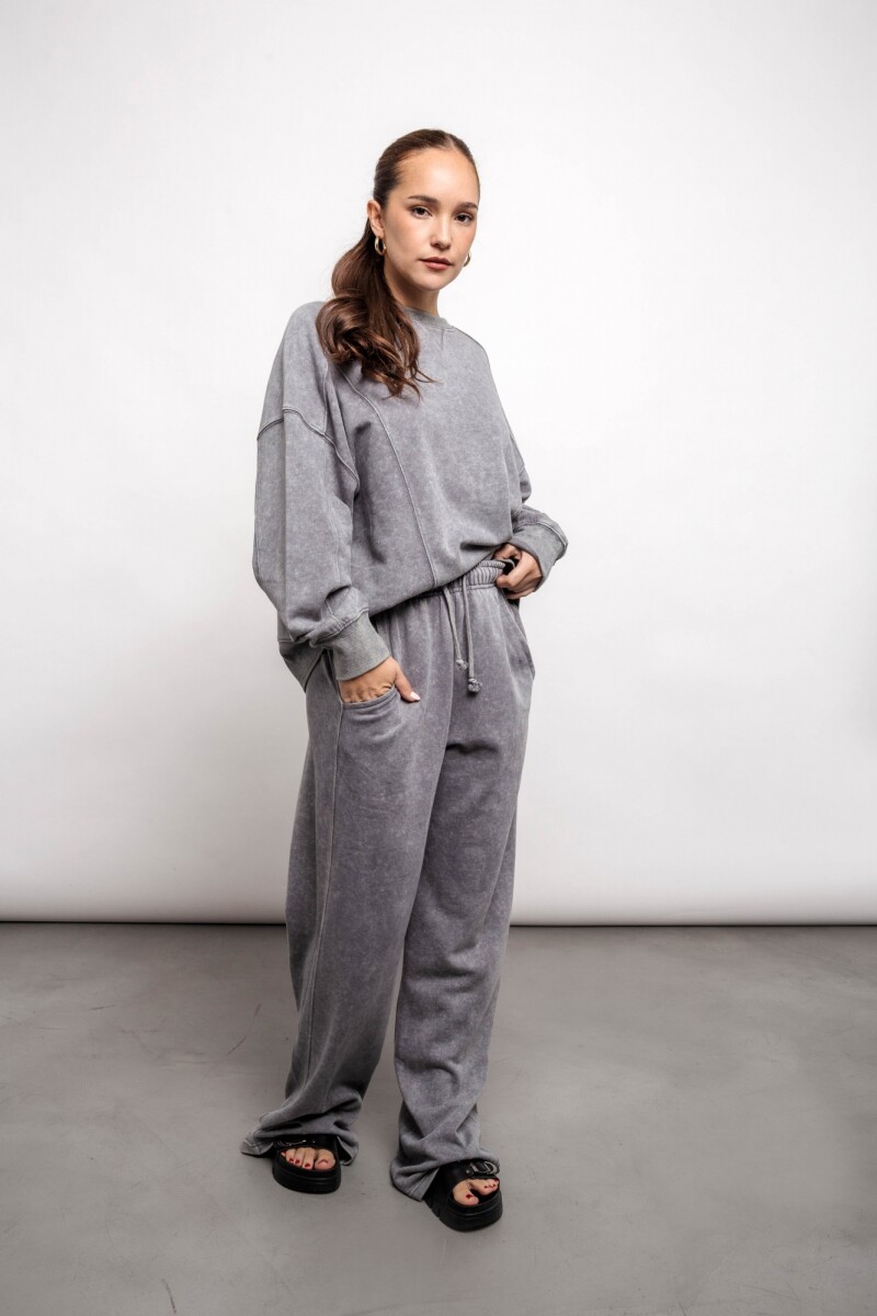 Buzo Cora Gris oscuro