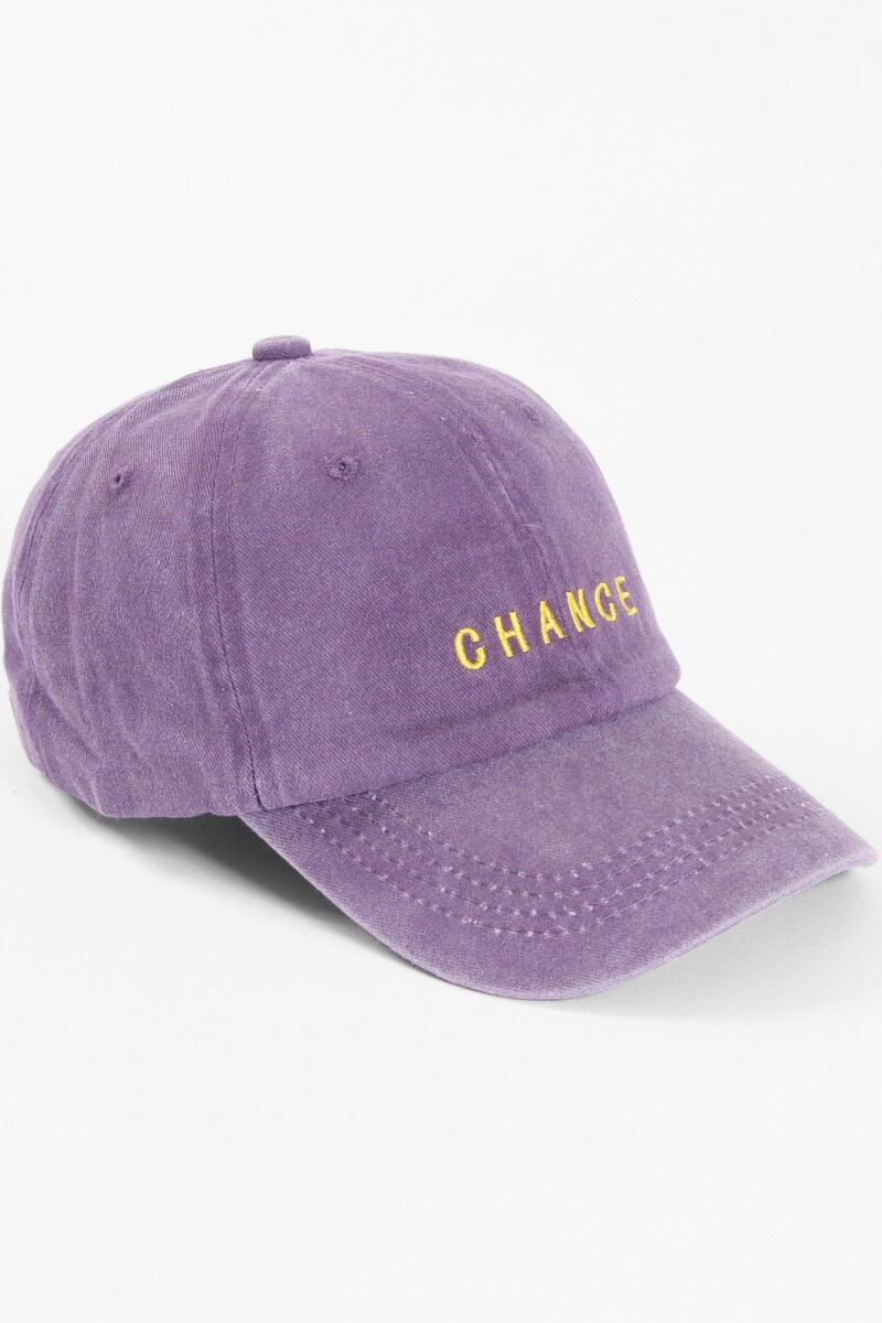 Cap chance bordado violeta