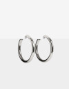 Aros Argollas Metal Argollas Metal Bold - Plateado Rodio