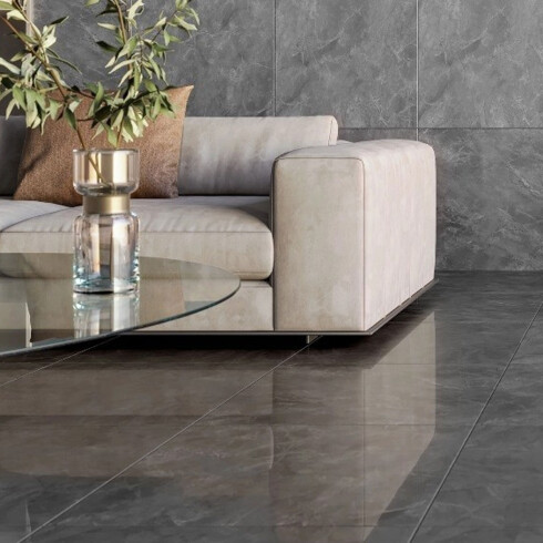 PORCELANATO 76X76 LISO MATE NEGRO RECTIFICADO GAMAS DE NEGRO