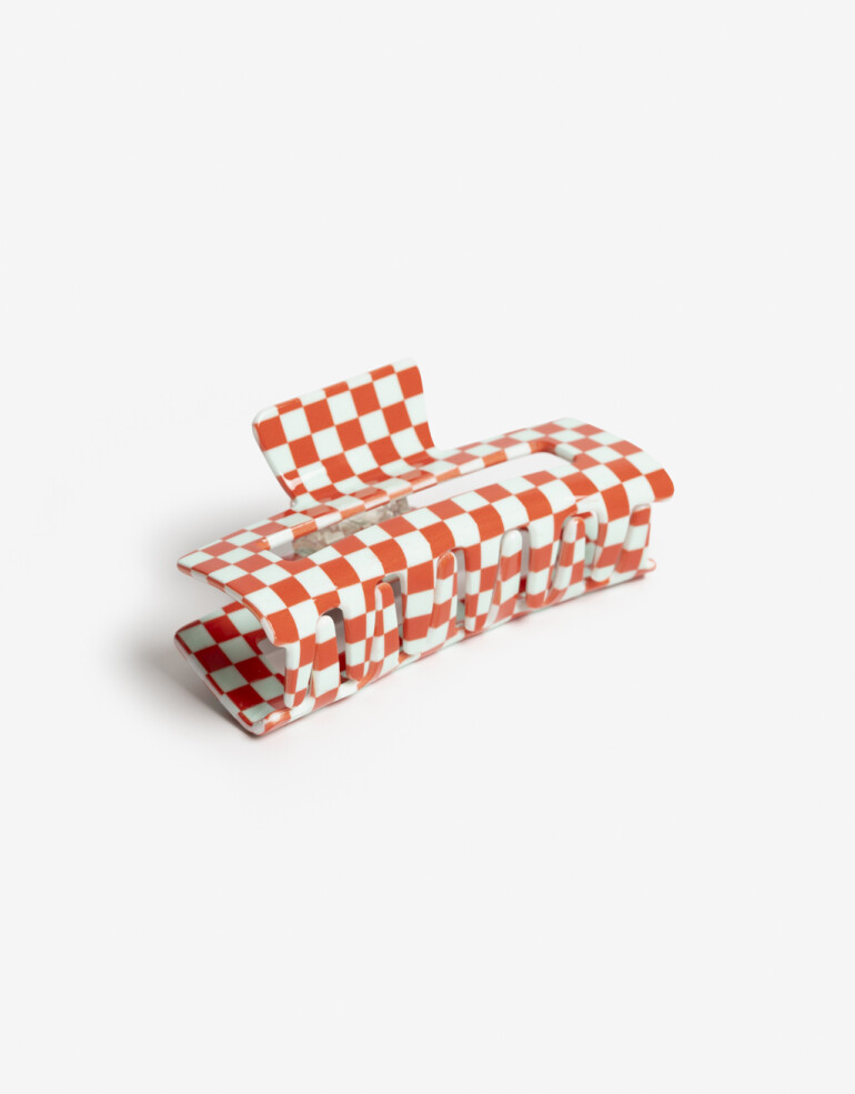 Broche Estampados Broche Acrílico Check - Estampado Geometrico